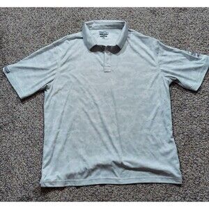 Straight Down Performance Men's Polo Shirt 2XL Lot - Gray Camo & Games Print